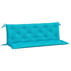 vidaXL Cojines para banco de jardín 2 uds tela turquesa 150x50x7 cm