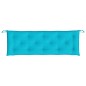 vidaXL Cojines para banco de jardín 2 uds tela turquesa 150x50x7 cm