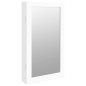 vidaXL Espejo con joyero y luces LED para pared blanco vidaXL Espejo con joyero y luces LED para pared blanco