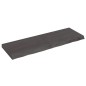 vidaXL Tablero mesa madera roble tratada gris oscuro 120x40x(2-6) cm