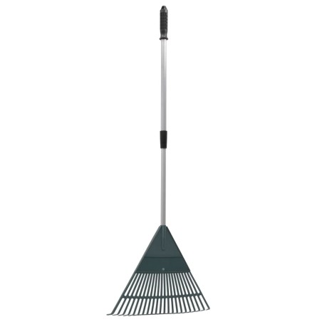 vidaXL Rastrillo para hojas PP verde oscuro 155,5 cm