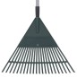 vidaXL Rastrillo para hojas PP verde oscuro 155,5 cm vidaXL Rastrillo para hojas PP verde oscuro 155,5 cm