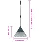 vidaXL Rastrillo para hojas PP verde oscuro 155,5 cm vidaXL Rastrillo para hojas PP verde oscuro 155,5 cm