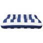 vidaXL Cojín para palés tela a rayas azul y blanco 60x60x12 cm