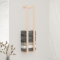 vidaXL Toallero de madera maciza de pino 23x18x110 cm vidaXL Toallero de madera maciza de pino 23x18x110 cm