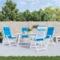 vidaXL Cojines de silla con respaldo alto 4 uds tela Oxford azul claro vidaXL Cojines de silla con respaldo alto 4 uds tela Oxford azul claro