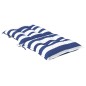 vidaXL Cojines silla de respaldo bajo 4 uds tela a rayas azul y blanco vidaXL Cojines silla de respaldo bajo 4 uds tela a rayas azul y blanco