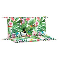 vidaXL Cojines para banco de jardín 2 uds tela multicolor 100x50x7 cm