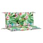 vidaXL Cojines para banco de jardín 2 uds tela multicolor 100x50x7 cm vidaXL Cojines para banco de jardín 2 uds tela multicolor 100x50x7 cm