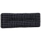 vidaXL Cojines para palés 5 piezas tela a cuadros negro vidaXL Cojines para palés 5 piezas tela a cuadros negro