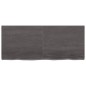 vidaXL Estante pared madera roble tratada marrón oscuro 120x50x(2-4)cm vidaXL Estante pared madera roble tratada marrón oscuro 120x50x(2-4)cm
