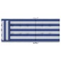 vidaXL Cojines silla respaldo alto 6 uds tela Oxford rayas azul blanco vidaXL Cojines silla respaldo alto 6 uds tela Oxford rayas azul blanco