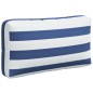 vidaXL Cojines para palés 3 piezas tela Oxford azul y blanco a rayas vidaXL Cojines para palés 3 piezas tela Oxford azul y blanco a rayas