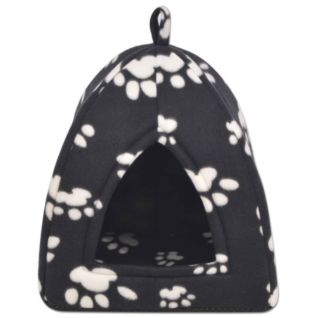 vidaXL Cama cubo para gatos tamaño L negro