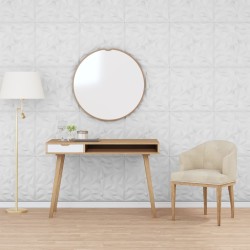 vidaXL Paneles de pared 24 uds EPS amatista blanco 50x50 cm 6 m²