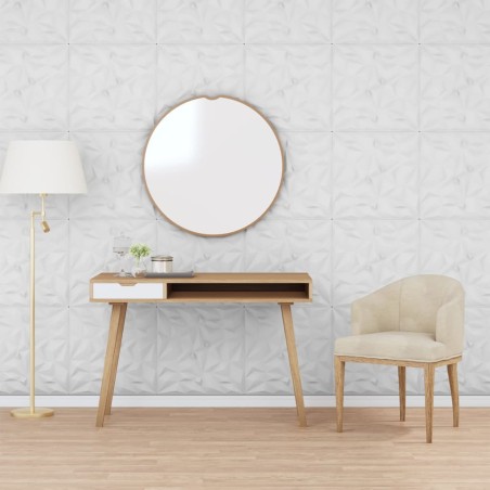 vidaXL Paneles de pared 24 uds EPS amatista blanco 50x50 cm 6 m²