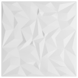vidaXL Paneles de pared 24 uds EPS amatista blanco 50x50 cm 6 m²