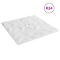 vidaXL Paneles de pared 24 uds EPS amatista blanco 50x50 cm 6 m² vidaXL Paneles de pared 24 uds EPS amatista blanco 50x50 cm 6 m²