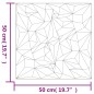vidaXL Paneles de pared 24 uds EPS amatista blanco 50x50 cm 6 m² vidaXL Paneles de pared 24 uds EPS amatista blanco 50x50 cm 6 m²