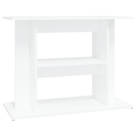 vidaXL Soporte para acuario madera de ingeniería blanco 80x35x60 cm