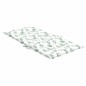 vidaXL Cojines de silla de respaldo bajo 4 uds tela estampado de hojas vidaXL Cojines de silla de respaldo bajo 4 uds tela estampado de hojas