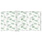 vidaXL Cojines de silla de respaldo bajo 4 uds tela estampado de hojas vidaXL Cojines de silla de respaldo bajo 4 uds tela estampado de hojas