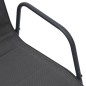 vidaXL Sillas de jardín apilables 2 uds acero textilene gris antracita vidaXL Sillas de jardín apilables 2 uds acero textilene gris antracita