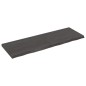 vidaXL Estante pared madera roble tratada marrón oscuro 120x40x(2-4)cm vidaXL Estante pared madera roble tratada marrón oscuro 120x40x(2-4)cm