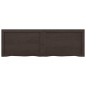 vidaXL Estante pared madera roble tratada marrón oscuro 120x40x(2-4)cm vidaXL Estante pared madera roble tratada marrón oscuro 120x40x(2-4)cm