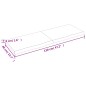 vidaXL Estante pared madera roble tratada marrón oscuro 120x40x(2-4)cm vidaXL Estante pared madera roble tratada marrón oscuro 120x40x(2-4)cm