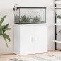 vidaXL Soporte de acuario madera ingeniería blanco brillo 81x36x73 cm vidaXL Soporte de acuario madera ingeniería blanco brillo 81x36x73 cm