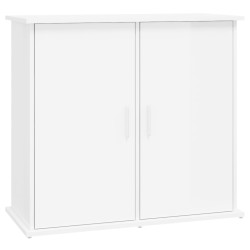 vidaXL Soporte de acuario madera ingeniería blanco brillo 81x36x73 cm