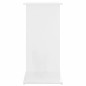 vidaXL Soporte de acuario madera ingeniería blanco brillo 81x36x73 cm vidaXL Soporte de acuario madera ingeniería blanco brillo 81x36x73 cm