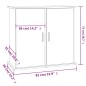 vidaXL Soporte de acuario madera ingeniería blanco brillo 81x36x73 cm vidaXL Soporte de acuario madera ingeniería blanco brillo 81x36x73 cm