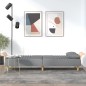 vidaXL Sofá cama con reposabrazos tela gris claro vidaXL Sofá cama con reposabrazos tela gris claro