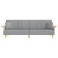 vidaXL Sofá cama con reposabrazos tela gris claro vidaXL Sofá cama con reposabrazos tela gris claro
