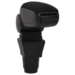 vidaXL Reposabrazos para coche ABS negro 13x32,5x(24-51,5) cm
