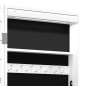 vidaXL Espejo con joyero y luces LED para pared blanco vidaXL Espejo con joyero y luces LED para pared blanco