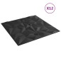 vidaXL Paneles de pared 12 uds EPS amatista negro 50x50 cm 3 m² vidaXL Paneles de pared 12 uds EPS amatista negro 50x50 cm 3 m²
