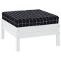 vidaXL Cojín para palés tela Oxford a cuadros negro 60x60x8 cm vidaXL Cojín para palés tela Oxford a cuadros negro 60x60x8 cm