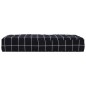 vidaXL Cojín para palés tela Oxford a cuadros negro 60x60x8 cm vidaXL Cojín para palés tela Oxford a cuadros negro 60x60x8 cm