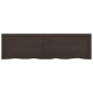 vidaXL Tablero mesa madera roble tratada gris oscuro 140x40x(2-4) cm vidaXL Tablero mesa madera roble tratada gris oscuro 140x40x(2-4) cm