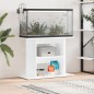 vidaXL Soporte para acuario madera de ingeniería blanco 80x35x60 cm vidaXL Soporte para acuario madera de ingeniería blanco 80x35x60 cm