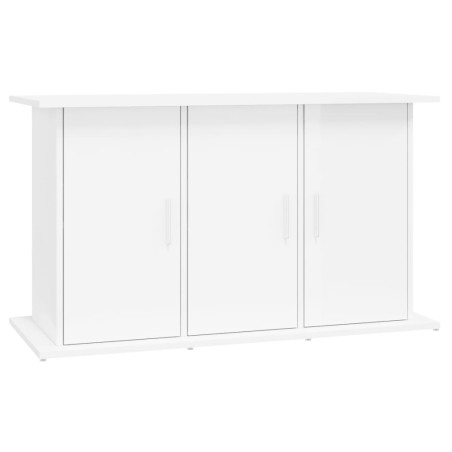 vidaXL Soporte de acuario madera ingeniería blanco brillo 101x41x58 cm