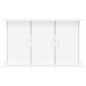 vidaXL Soporte de acuario madera ingeniería blanco brillo 101x41x58 cm vidaXL Soporte de acuario madera ingeniería blanco brillo 101x41x58 cm