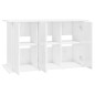 vidaXL Soporte de acuario madera ingeniería blanco brillo 101x41x58 cm vidaXL Soporte de acuario madera ingeniería blanco brillo 101x41x58 cm