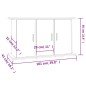 vidaXL Soporte de acuario madera ingeniería blanco brillo 101x41x58 cm vidaXL Soporte de acuario madera ingeniería blanco brillo 101x41x58 cm