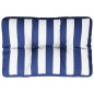 vidaXL Cojín para palés tela a rayas azul y blanco 50x40x12 cm vidaXL Cojín para palés tela a rayas azul y blanco 50x40x12 cm