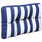 vidaXL Cojín para palés tela a rayas azul y blanco 50x40x12 cm vidaXL Cojín para palés tela a rayas azul y blanco 50x40x12 cm