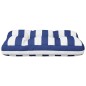 vidaXL Cojín para palés tela a rayas azul y blanco 50x40x12 cm vidaXL Cojín para palés tela a rayas azul y blanco 50x40x12 cm
